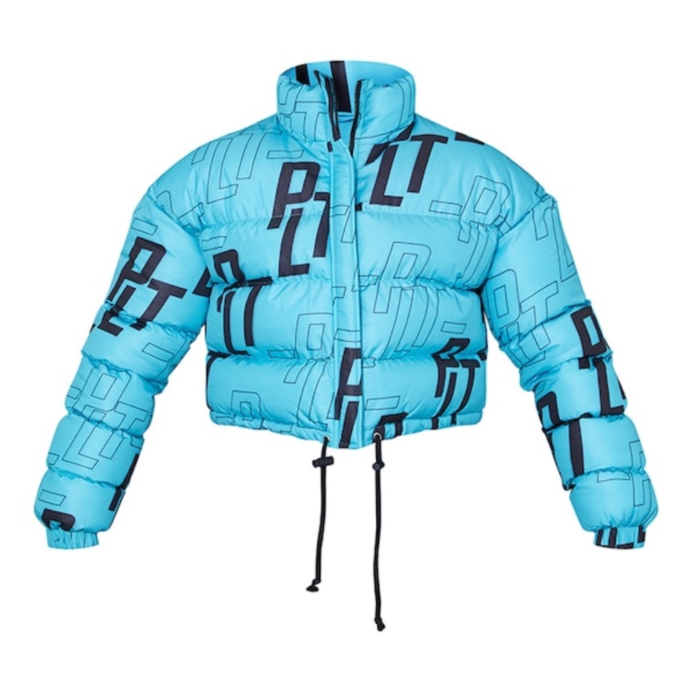 PrettyLittleThing Cropped Bubble Coat